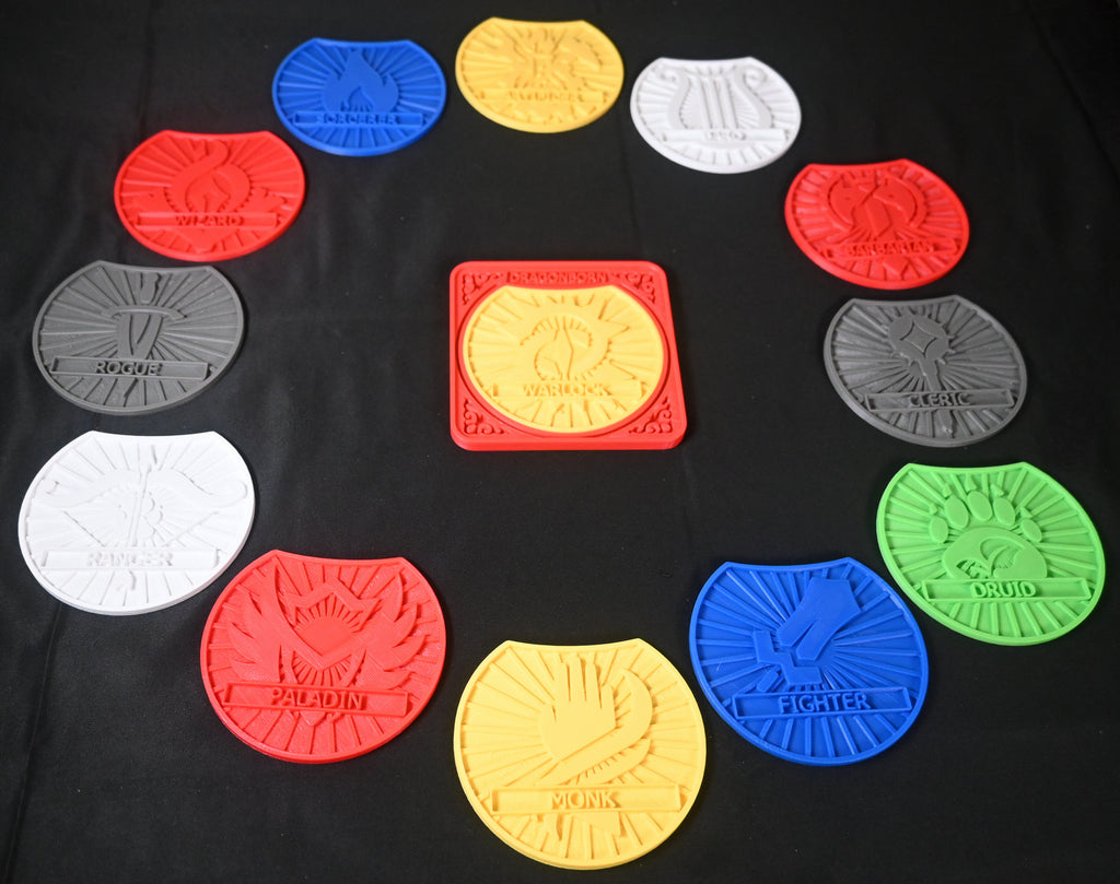 Dragonborn D&D Character Coster Combo