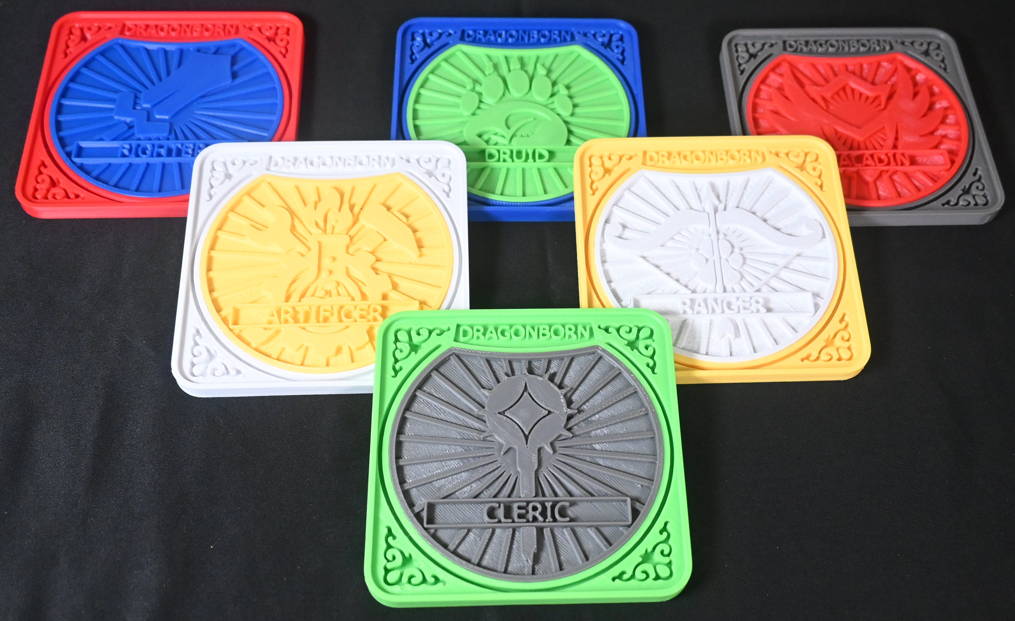 Dragonborn D&D Character Coster Combo