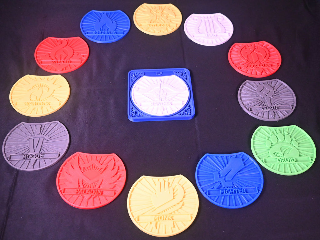 Elf D&D Character Coster Combo