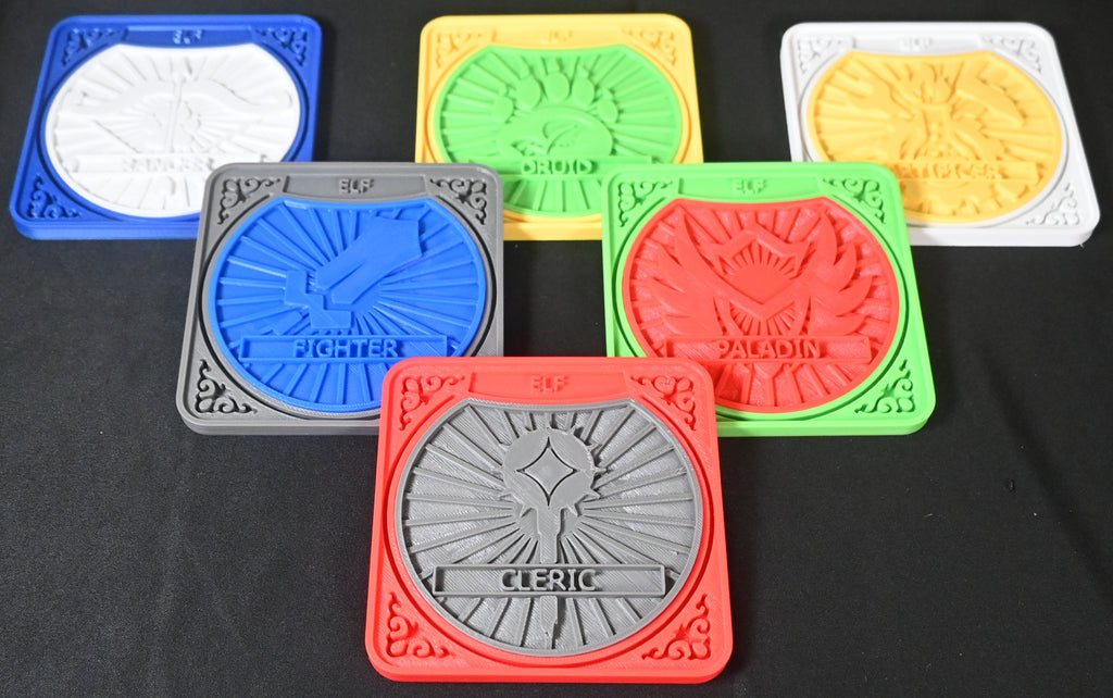 Elf D&D Character Coster Combo