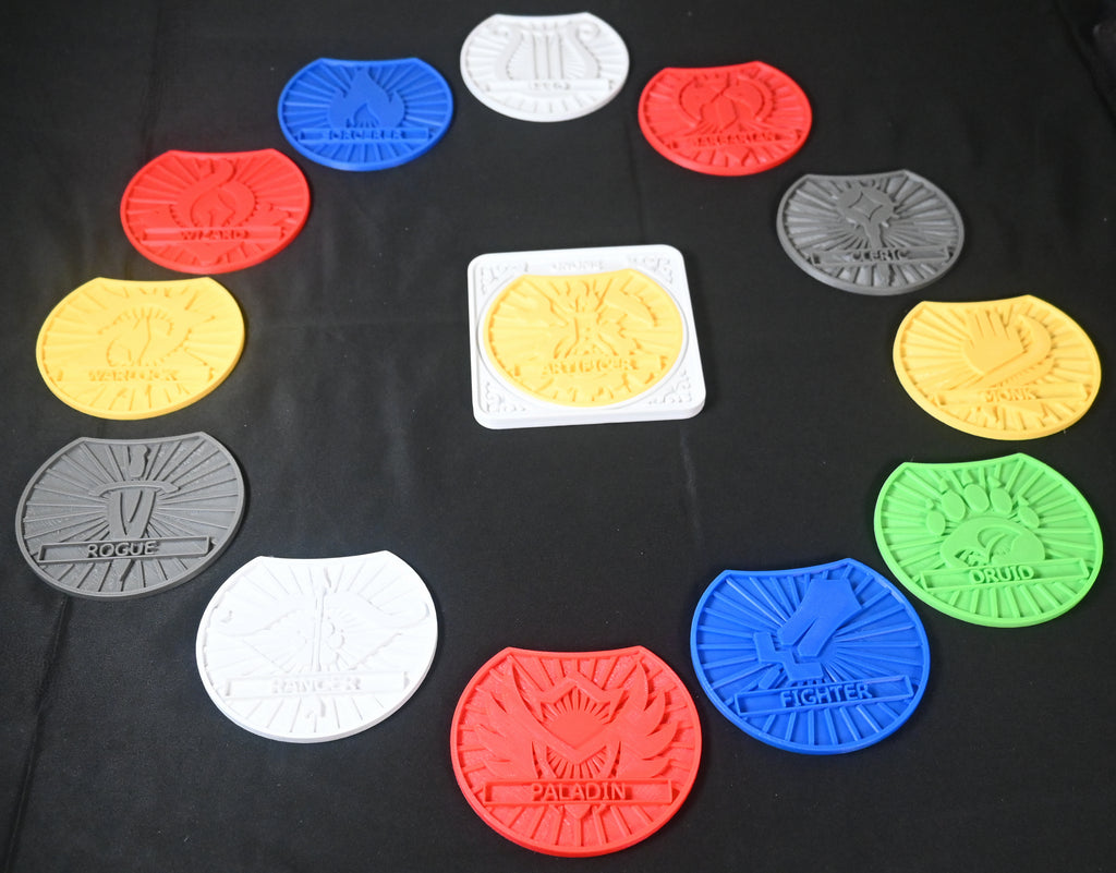 Gnome D&D Character Coster Combo