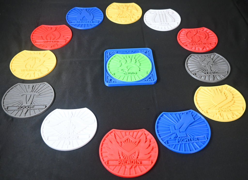 Half-Elf D&D Character Coster Combo