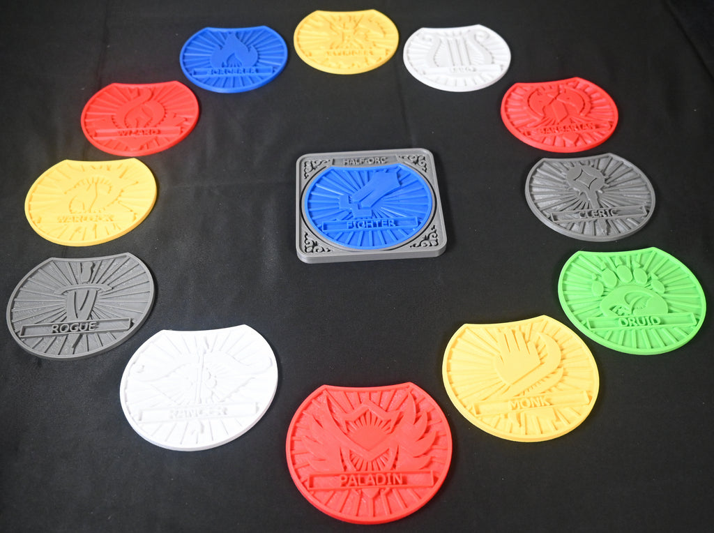 Half-Orc D&D Character Coster Combo