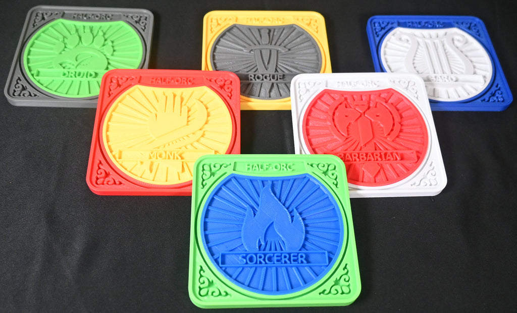 Half-Orc D&D Character Coster Combo