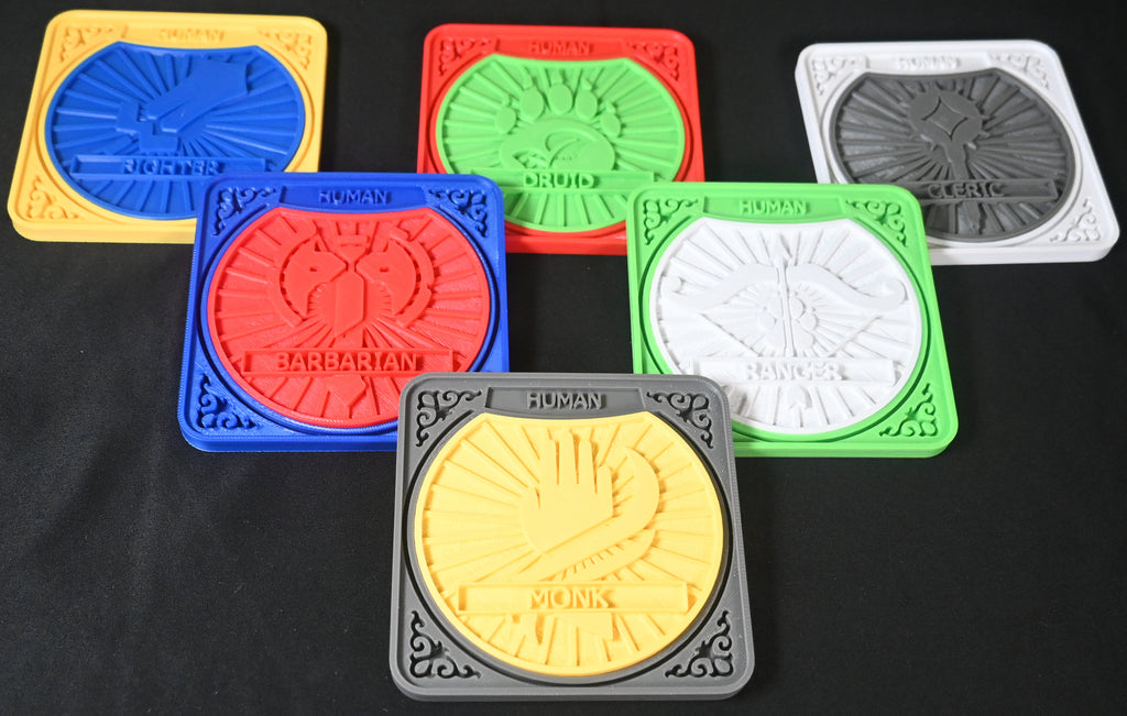 Human D&D Character Coster Combo